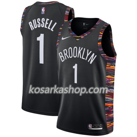 Dres Brooklyn Nets D'Angelo Russell 1 Nike 2018-19 City Edition Crna Swingman